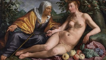 Desnudo Painting - Vertumnus y Pomona Francois Boucher Clásico desnudo
